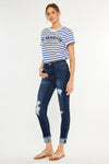 Judith High Rise Ankle Skinny Jeans