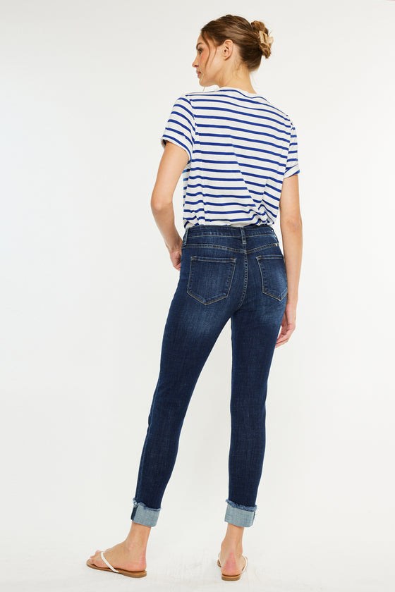 Judith High Rise Ankle Skinny Jeans