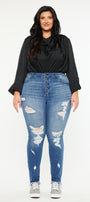 Lynn High Rise Super Skinny Jeans (Plus Size) - Official Kancan USA