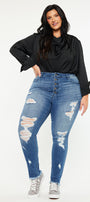Lynn High Rise Super Skinny Jeans (Plus Size) - Official Kancan USA