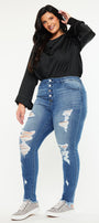 Lynn High Rise Super Skinny Jeans (Plus Size) - Official Kancan USA