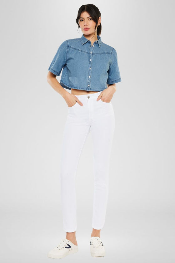 Paige High Rise Ankle Skinny Jeans - Official Kancan USA