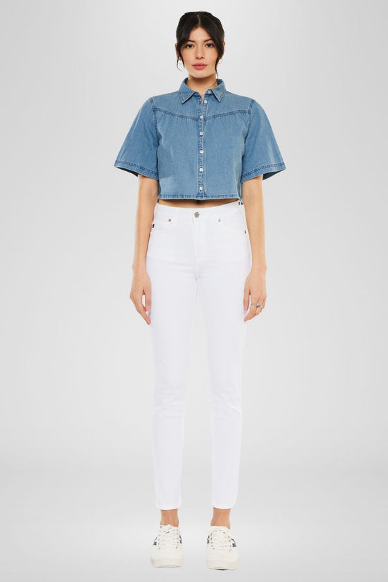 Paige High Rise Ankle Skinny Jeans - Official Kancan USA