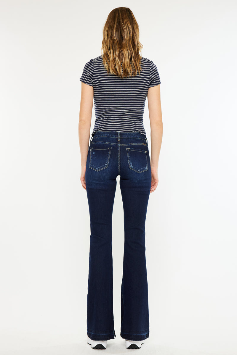 Heidi Mid Rise Flare Jeans – Flattering Fit – Kancan USA