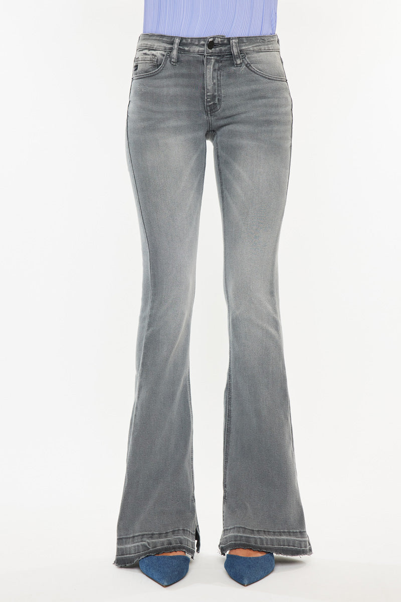 Heidi Mid Rise Flare Jeans – Flattering Fit – Kancan USA