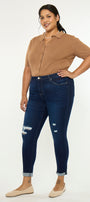 Berenice Mid Rise Ankle Skinny (Plus Size) - Official Kancan USA