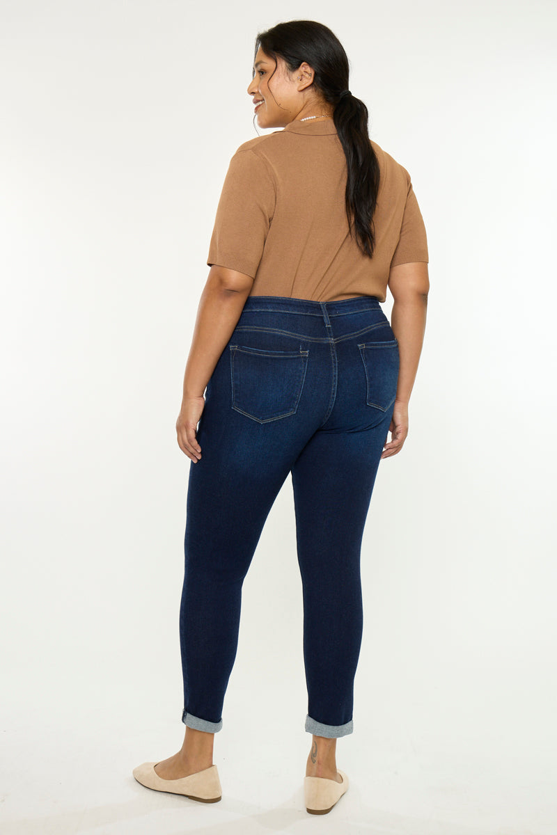 Berenice Mid Rise Ankle Skinny (Plus Size) - Official Kancan USA