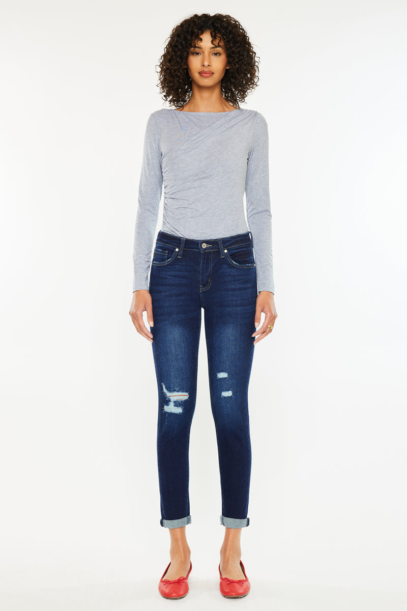 Hudson Mid Rise Ankle Skinny Jeans - Official Kancan USA
