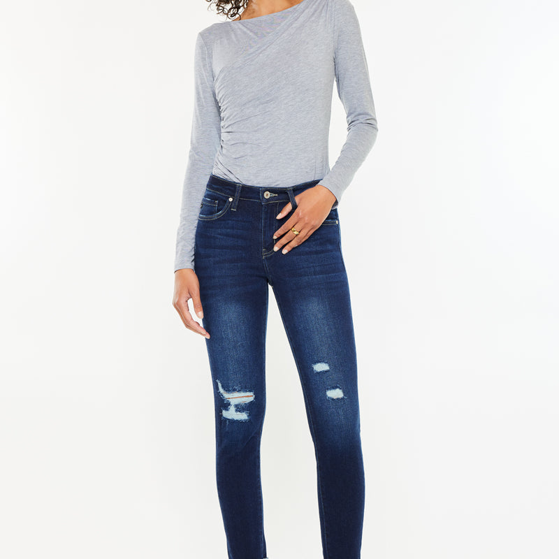 Hudson Mid Rise Ankle Skinny Jeans - Official Kancan USA