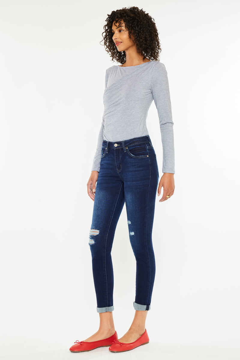 Hudson Mid Rise Ankle Skinny Jeans - Official Kancan USA