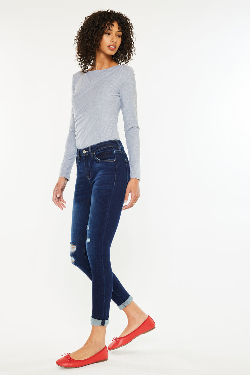 Hudson Mid Rise Ankle Skinny Jeans - Official Kancan USA