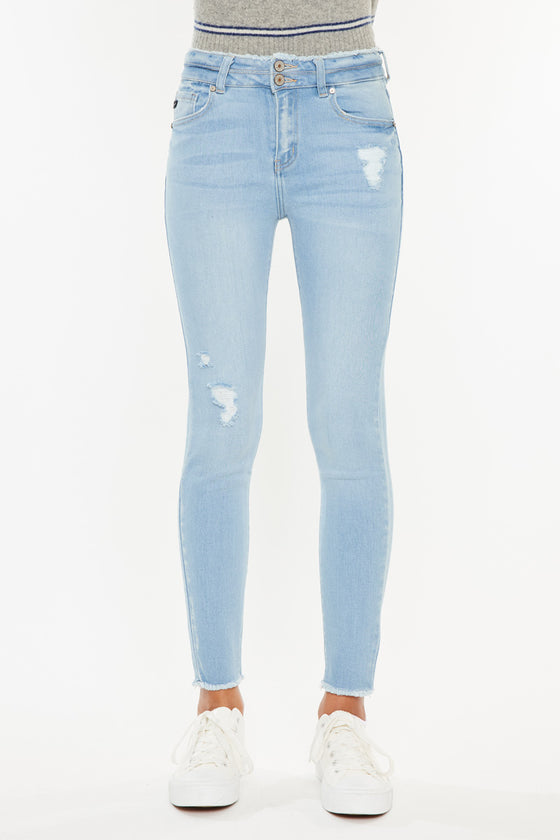 Danica High Rise Ankle Skinny Jeans - Official Kancan USA