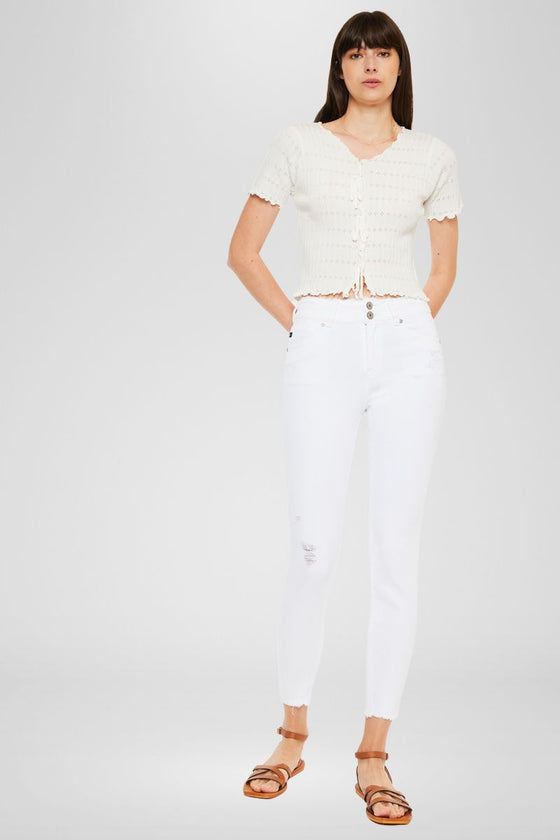 Danica High Rise Ankle Skinny Jeans - Official Kancan USA