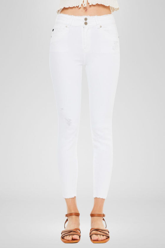 Danica High Rise Ankle Skinny Jeans - Official Kancan USA