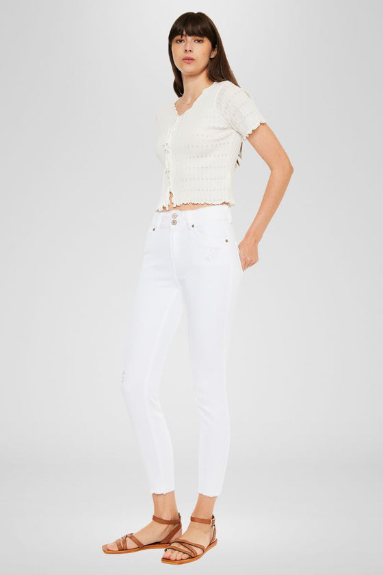Danica High Rise Ankle Skinny Jeans - Official Kancan USA
