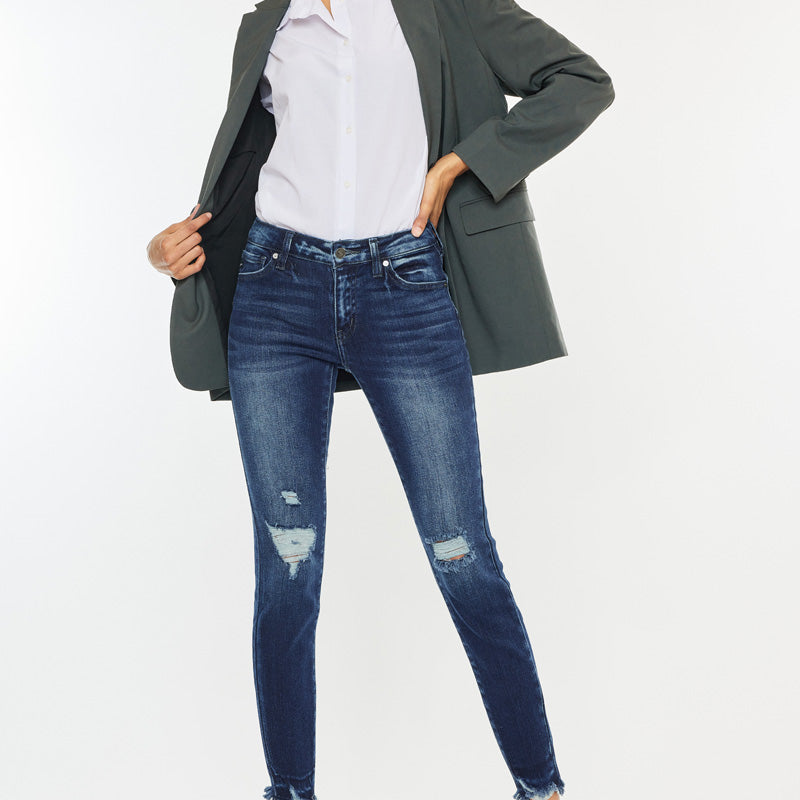 Electra Mid Rise Ankle Skinny Jeans - Official Kancan USA