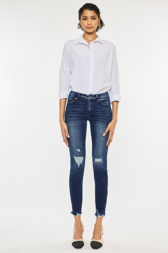 Electra Mid Rise Ankle Skinny Jeans - Official Kancan USA