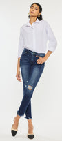 Electra Mid Rise Ankle Skinny Jeans - Official Kancan USA