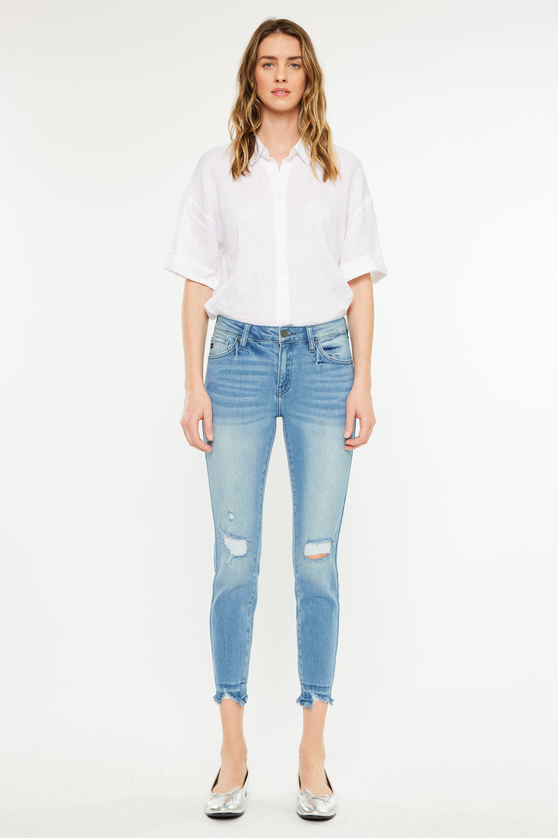 Electra Mid Rise Ankle Skinny Jeans - Official Kancan USA