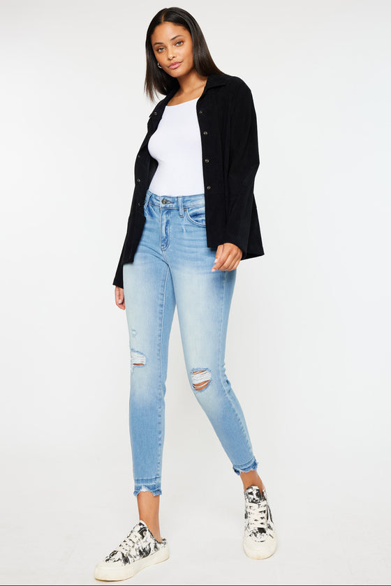 Electra Mid Rise Ankle Skinny Jeans - Official Kancan USA