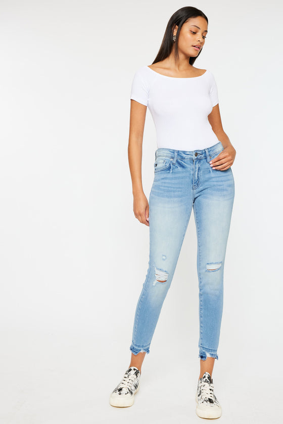 Electra Mid Rise Ankle Skinny Jeans - Official Kancan USA