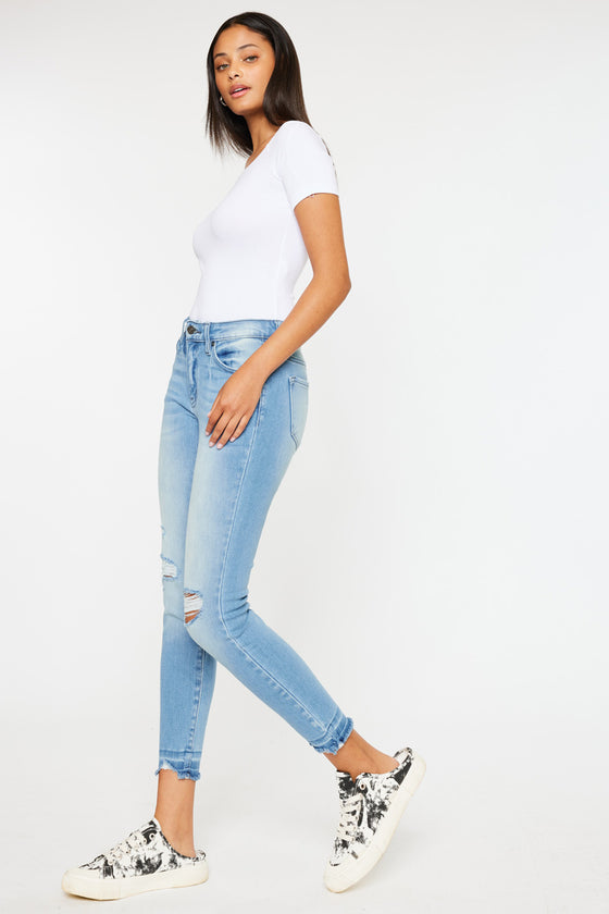 Electra Mid Rise Ankle Skinny Jeans - Official Kancan USA