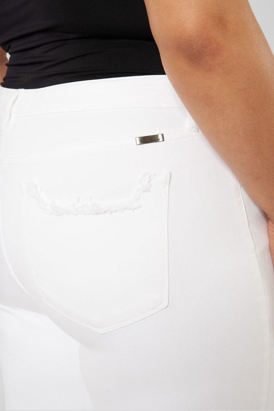 Lux Mid Rise Ankle Skinny Jeans (Plus Size) - Official Kancan USA