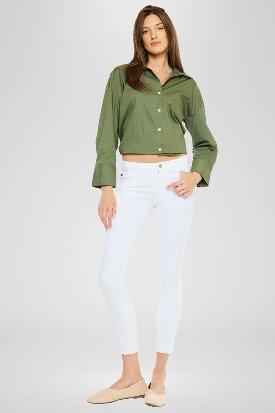 Ivy Mid Rise Ankle Skinny Jeans - Official Kancan USA