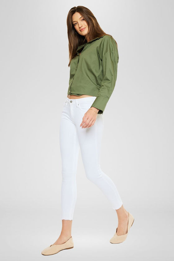 Ivy Mid Rise Ankle Skinny Jeans - Official Kancan USA