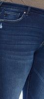 Lurdes Mid Rise Ankle Skinny Jeans (Plus Size) - Official Kancan USA