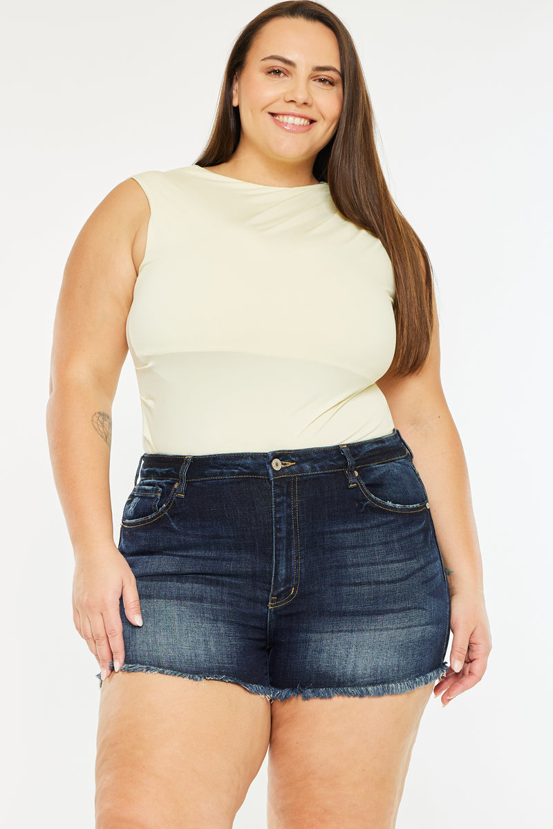 Ellie High Rise Shorts (Plus Size) - Official Kancan USA
