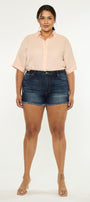 Ellie High Rise Shorts (Plus Size) - Official Kancan USA