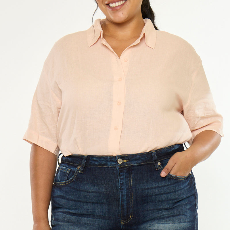 Ellie High Rise Shorts (Plus Size) - Official Kancan USA
