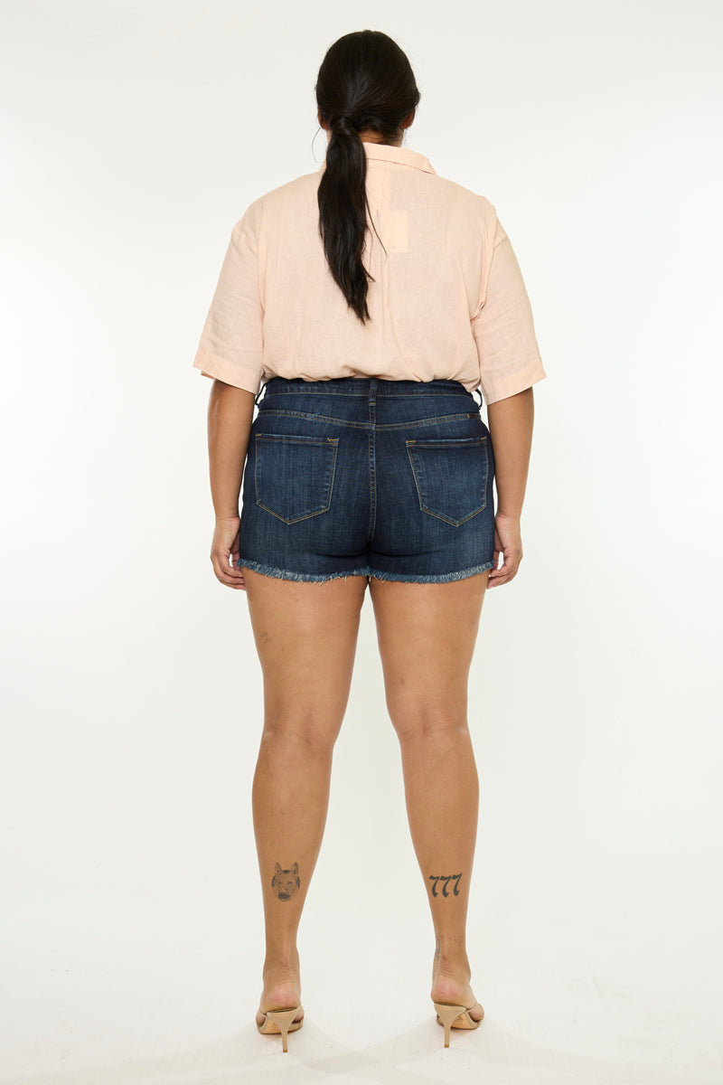 Ellie High Rise Shorts (Plus Size) - Official Kancan USA