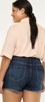 Ellie High Rise Shorts (Plus Size) - Official Kancan USA