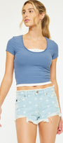 Ida Mid Rise Polka Dot Shorts - Official Kancan USA