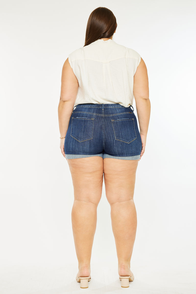 Gabriella High Rise Shorts (Plus Size) - Official Kancan USA