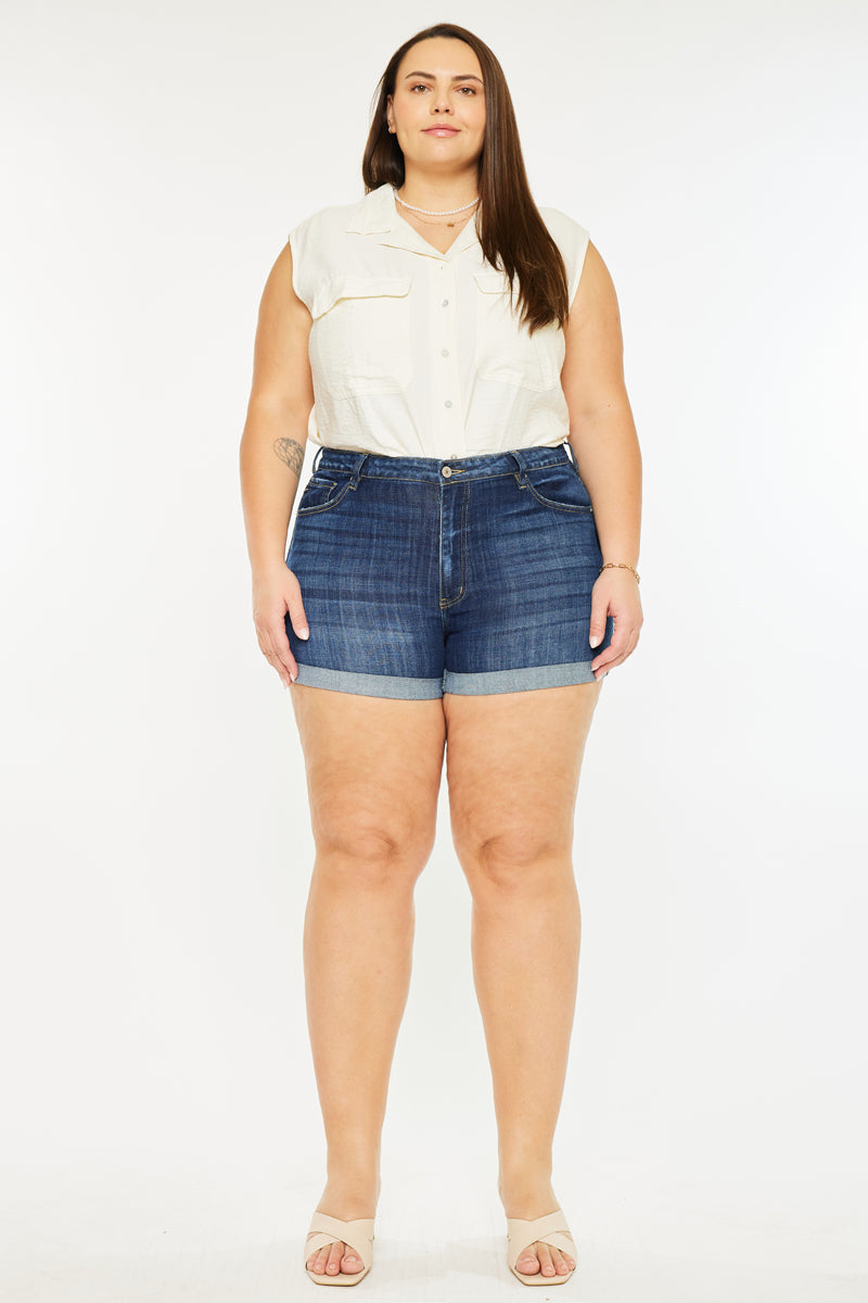 Gabriella High Rise Shorts (Plus Size) - Official Kancan USA