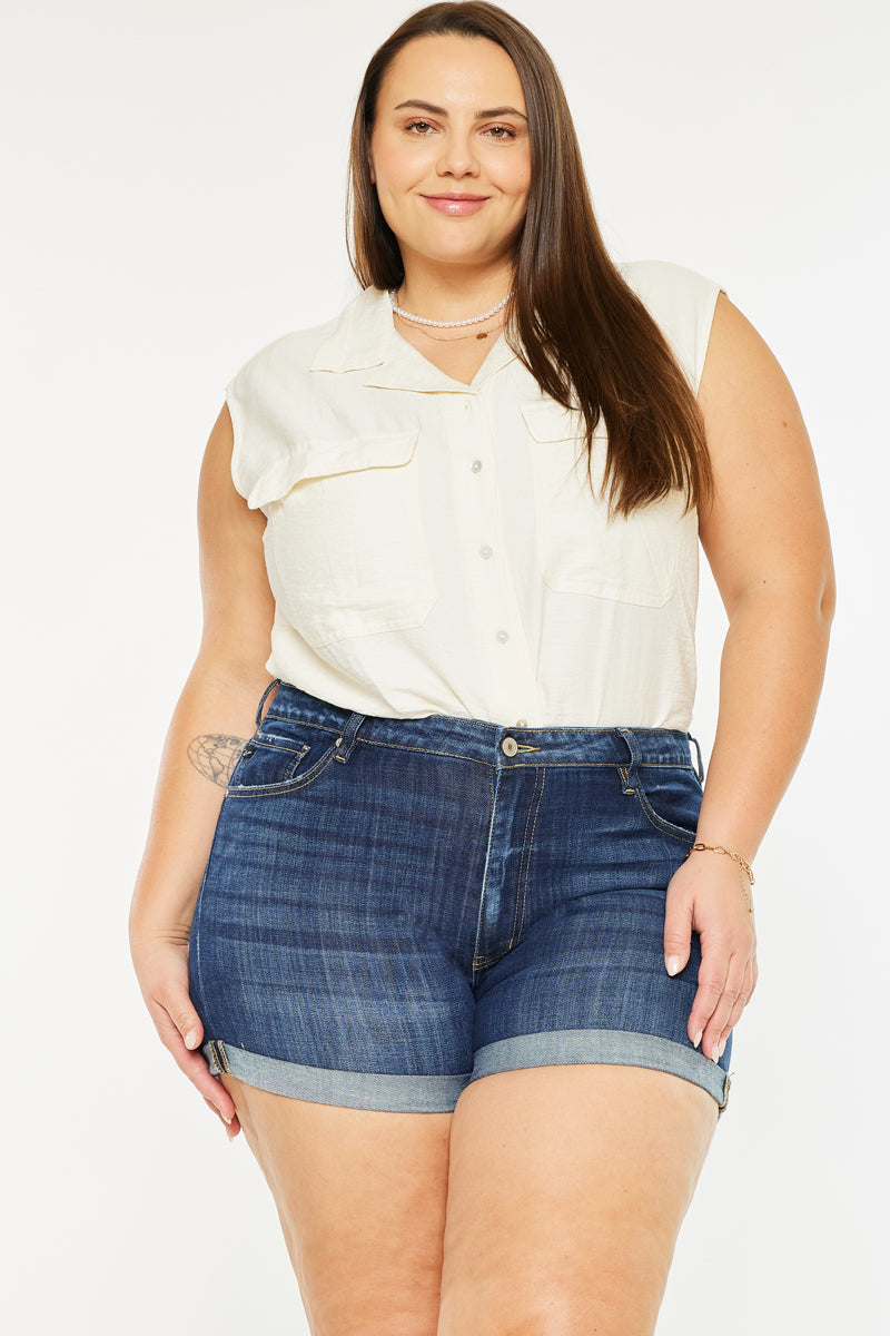 Gabriella High Rise Shorts (Plus Size) - Official Kancan USA
