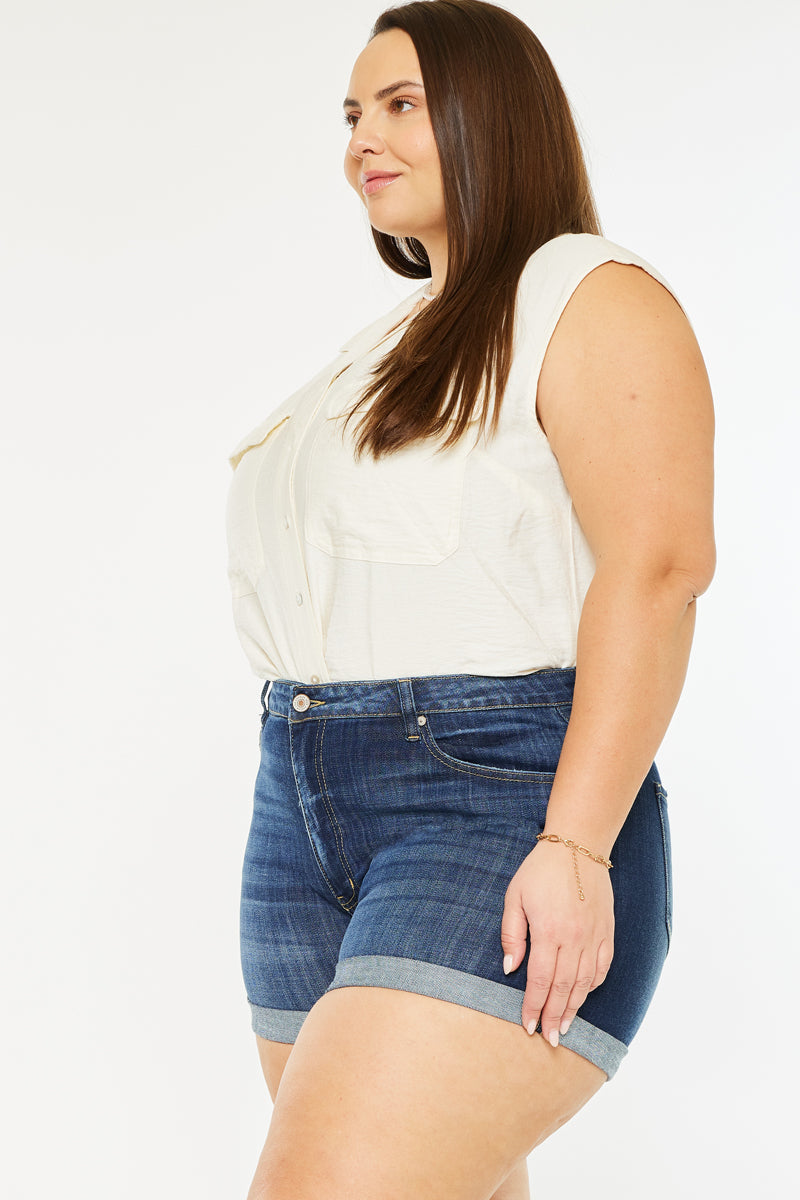 Gabriella High Rise Shorts (Plus Size) - Official Kancan USA