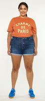 Gabriella High Rise Shorts (Plus Size) - Official Kancan USA