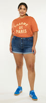 Gabriella High Rise Shorts (Plus Size) - Official Kancan USA