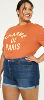 Gabriella High Rise Shorts (Plus Size) - Official Kancan USA