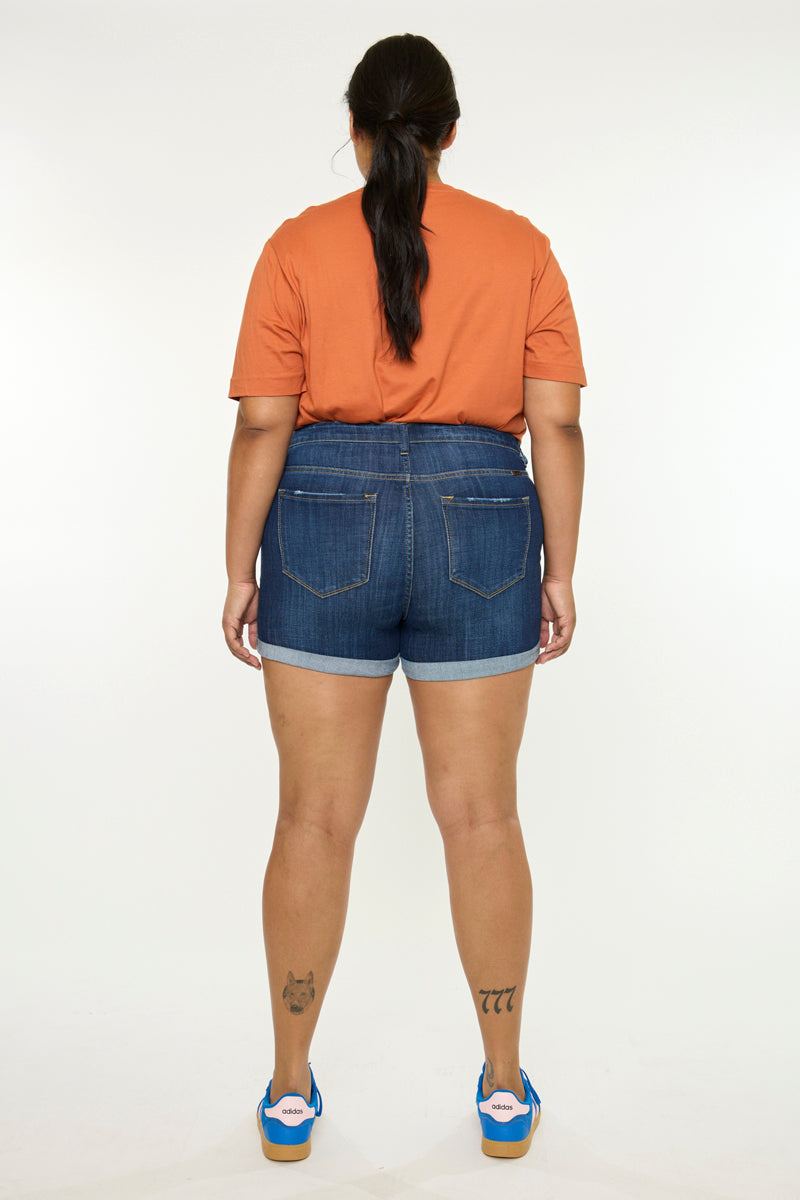 Gabriella High Rise Shorts (Plus Size) - Official Kancan USA