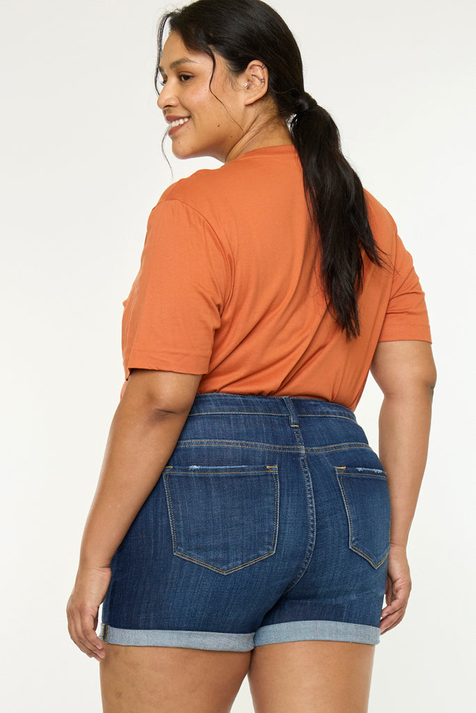 Gabriella High Rise Shorts (Plus Size) | Kancan USA