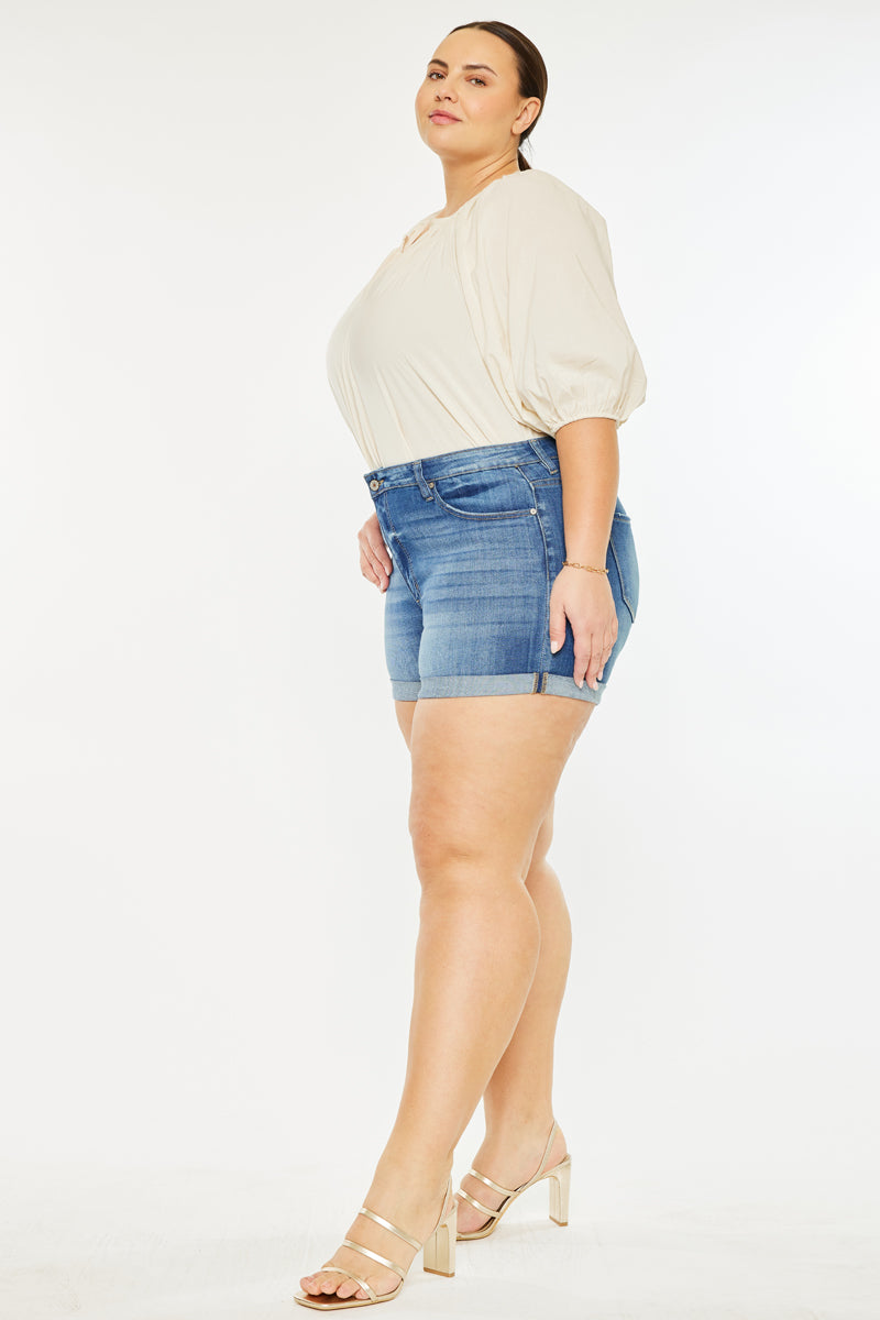 Gabriella High Rise Shorts (Plus Size) – Kancan USA