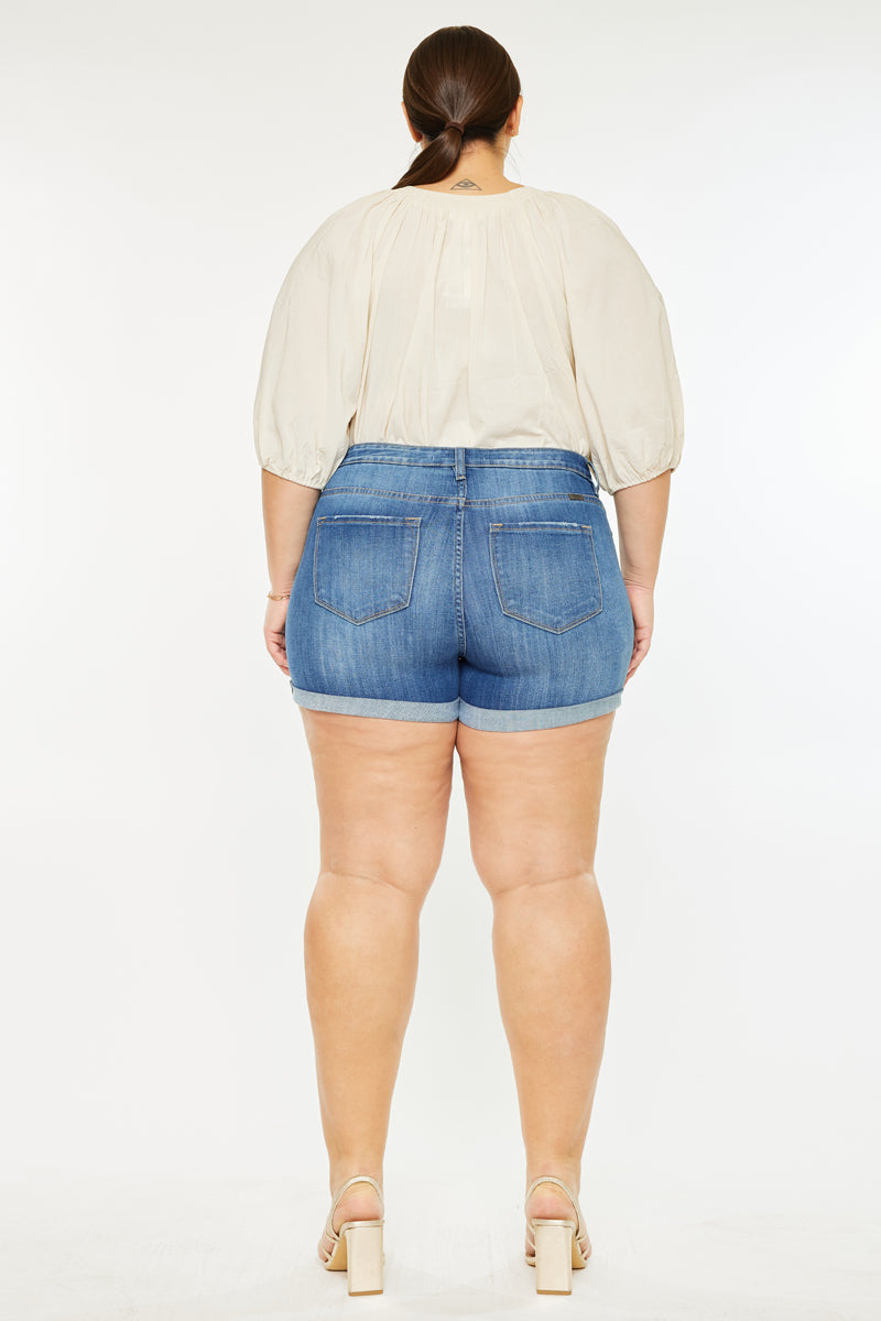 Gabriella High Rise Shorts (Plus Size) - Official Kancan USA