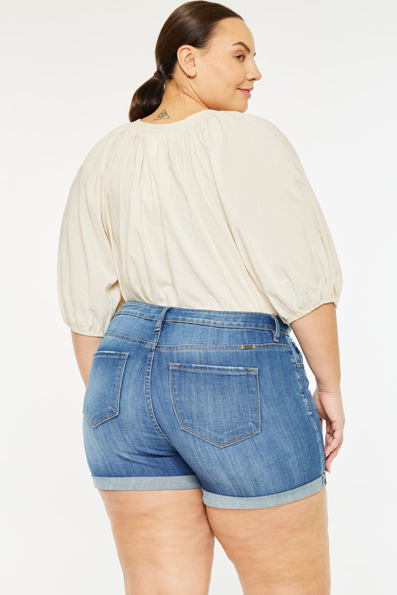Gabriella High Rise Shorts (Plus Size) - Official Kancan USA