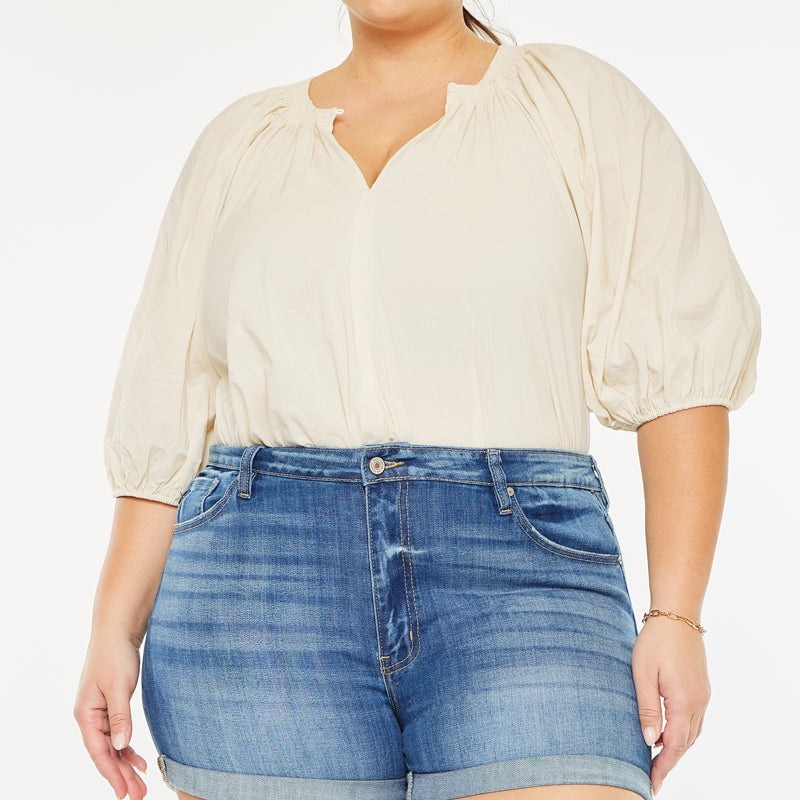 Gabriella High Rise Shorts (Plus Size) - Official Kancan USA