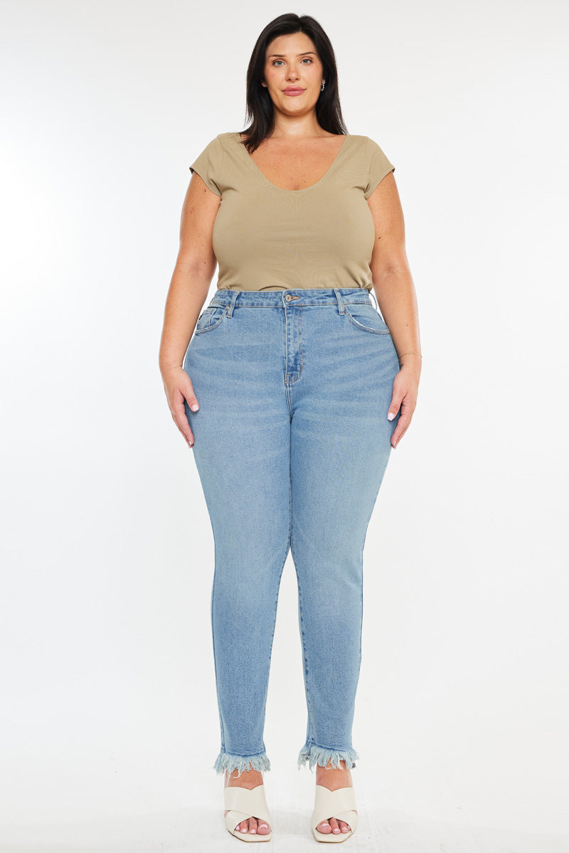Val High Rise Cigarette Leg Jeans (Plus Size) - Official Kancan USA